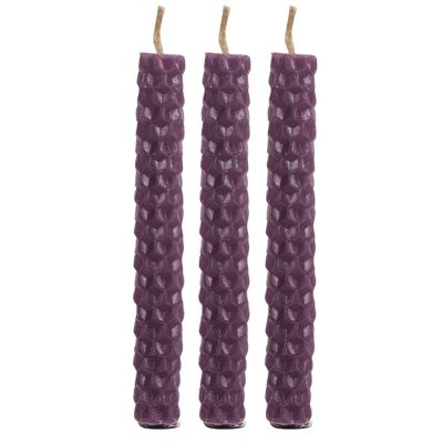 Purple Beeswax Spell Candle
